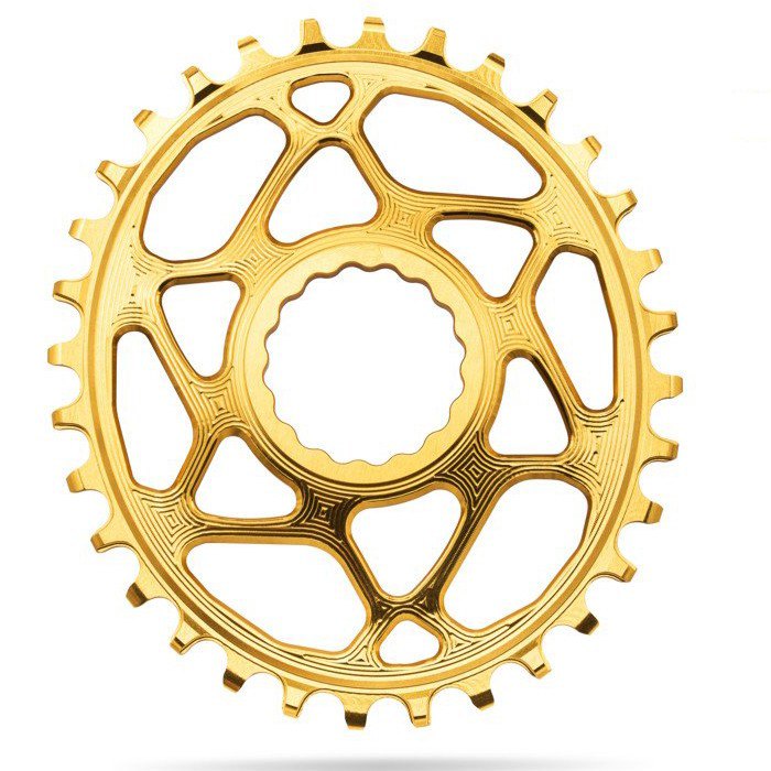ABSOLUTE BLACK OVAL BOOST RACEFACE CINCH 9/10/11/12 DIRECT MOUNT OFFSET 3MM GOLD